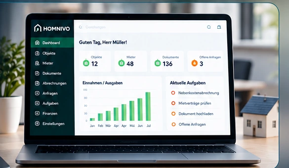 HOMNIVO – Vermietersoftware und Mieterportal